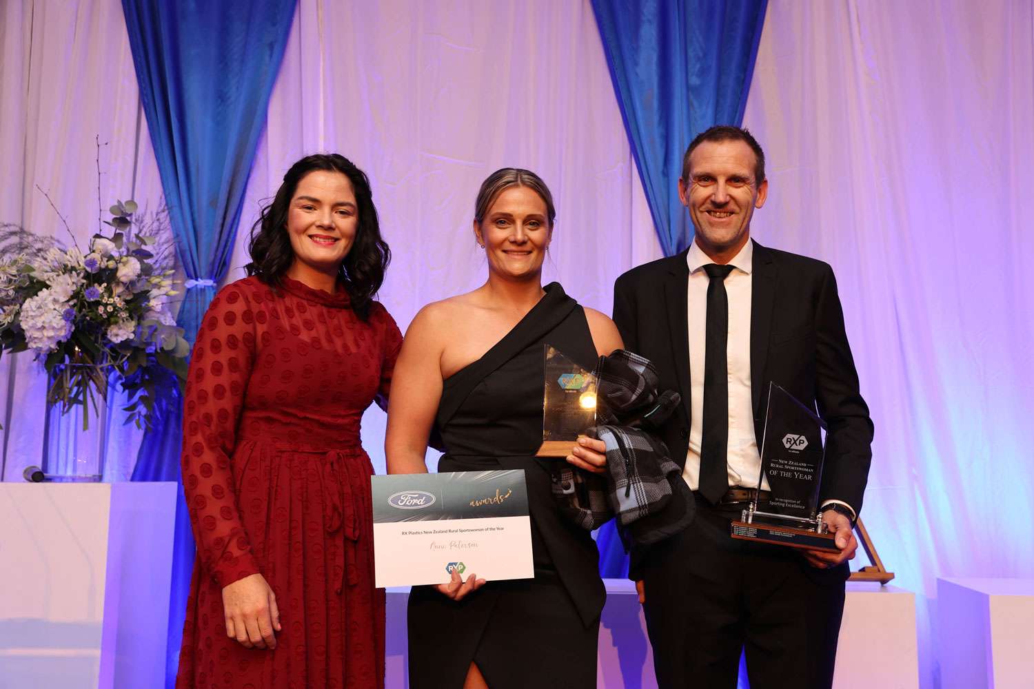 Holly-Robinson, Ann-Paterson and Shane-Nolan at the Rural Sports Awards