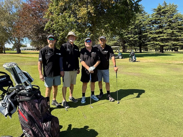 Rural Golf participants on a golf course